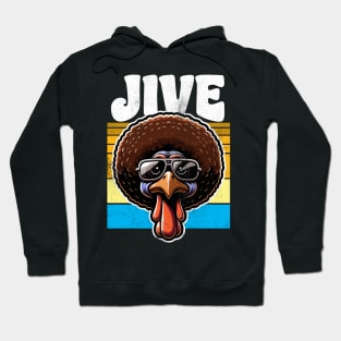 Jive 70s Thanksgiving Turkey Retro Hoodie